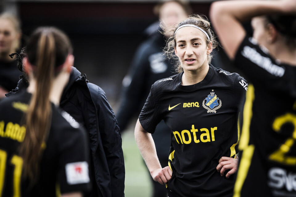 AIK:s Rosa Kafaji blev målskytt. Arkivbild.