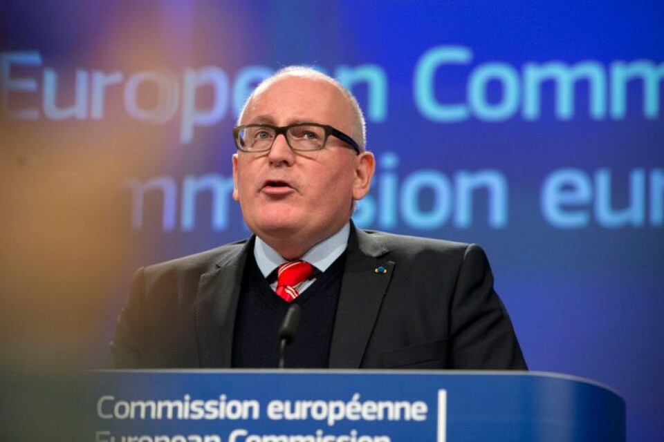 EU-kommissionens vicepresident Frans Timmerman.