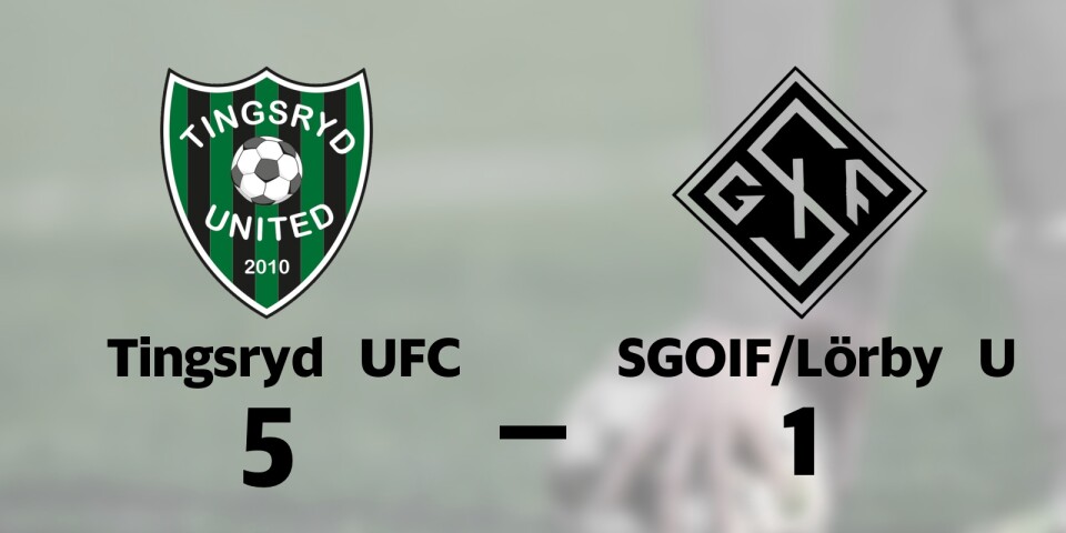Förlust för SGOIF/Lörby U i seriefinalen mot Tingsryd UFC