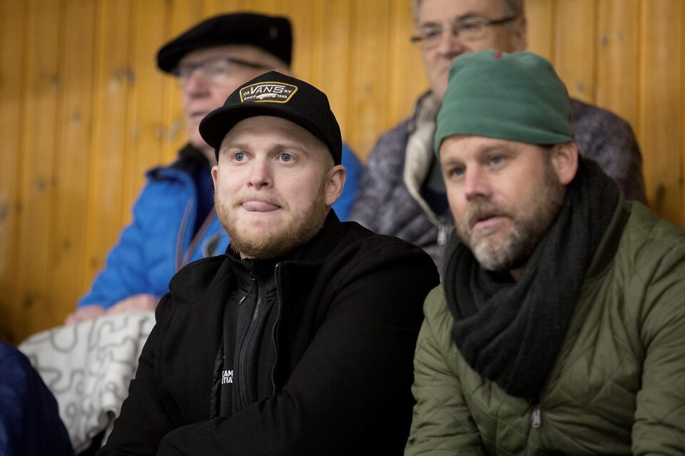 Ted Holmgren, till höger, tillsammans med Ola Higgins, som avgick som tränare redan vid jul.
Foto: JÖRGEN JOHANSSON/ARKIV
