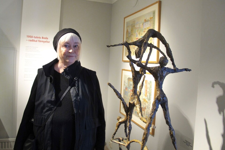 Ingrid Höglund invigde den nya Erik Höglund-utställningen på Blekinge Museum.