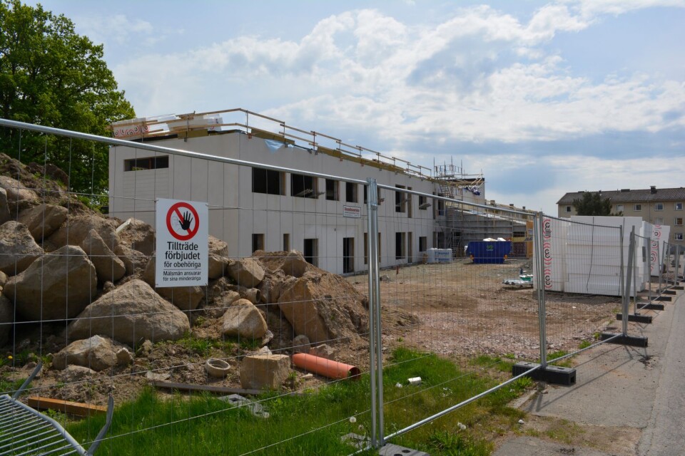Förskolan Magnolian byggs just nu i Knislinge.