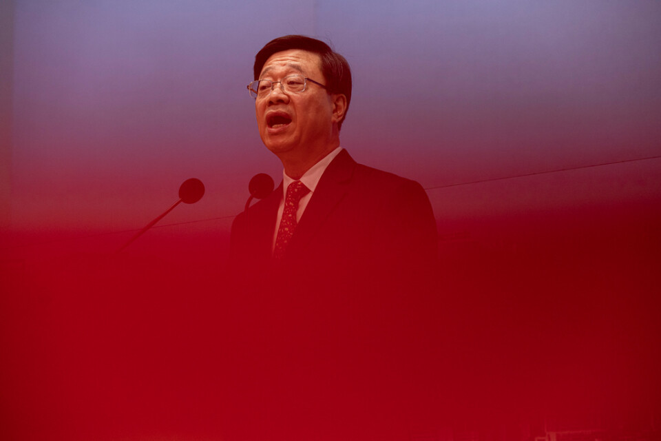 Hongkongs chefsminister John Lee. Arkivbild.