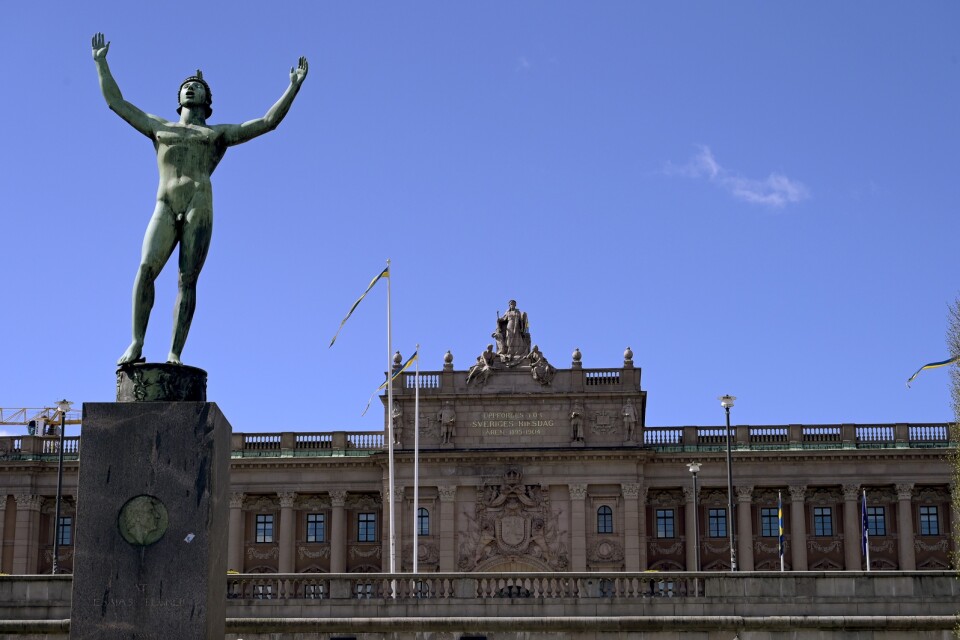 "Solsångaren”, Carl Milles skulptur i Stockholm föreställande skalden Esaias Tegnér.