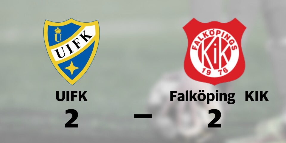 UIFK och Falköping KIK delade på poängen