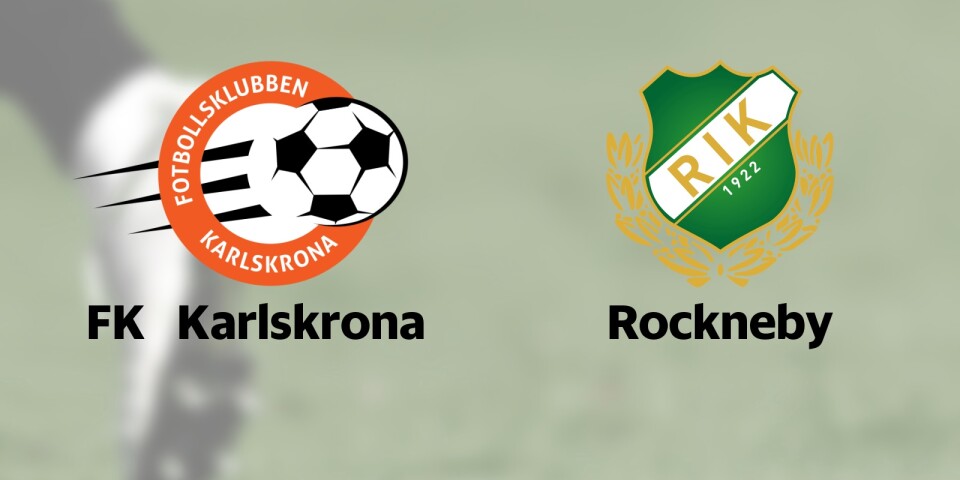 Formsvaga FK Karlskrona mot Rockneby