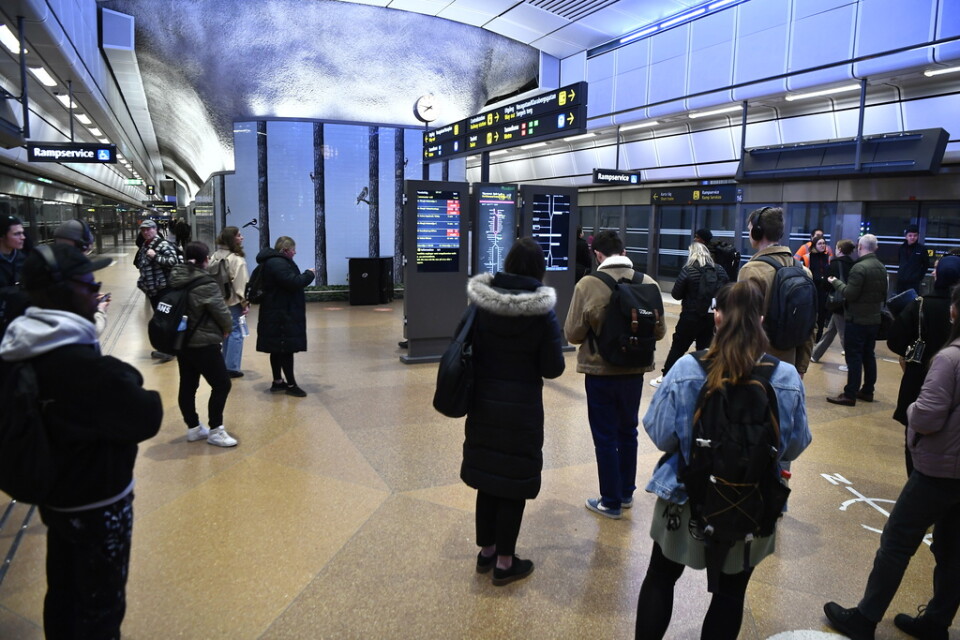 Lokförarnas vilda strejk har orsakat stora problem för resenärerna i Stockholms pendeltågstrafik, enligt MTR. Arkivbild.