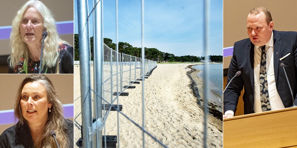 SD vänder om staket på stranden – stänger dörren för Åhus Beach