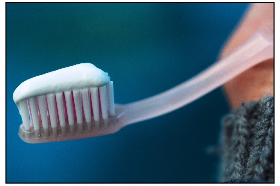 Titandioxid tas bort ur ett antal tandkrämer. Arkivbild.