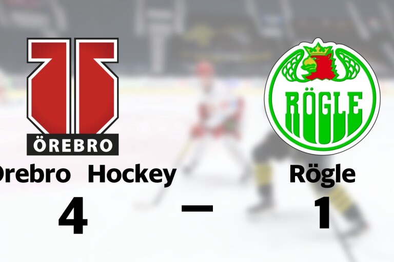 Äntligen seger för Örebro Hockey mot Rögle