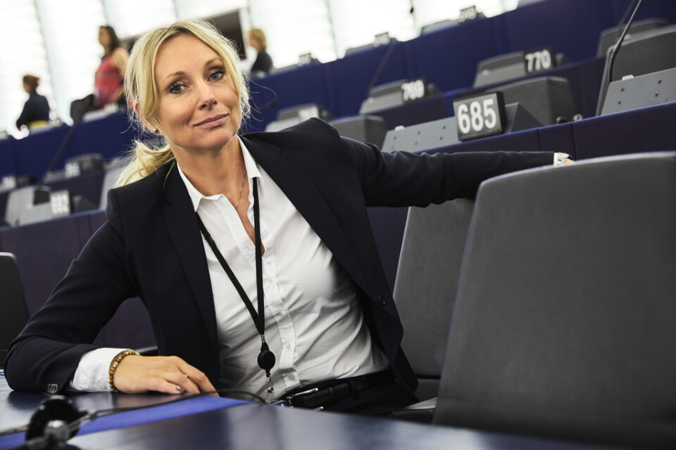 Sverigedemokraternas EU-parlamentariker Jessica Stegrud vill byta till riksdagen i valet i höst. Arkivbild.