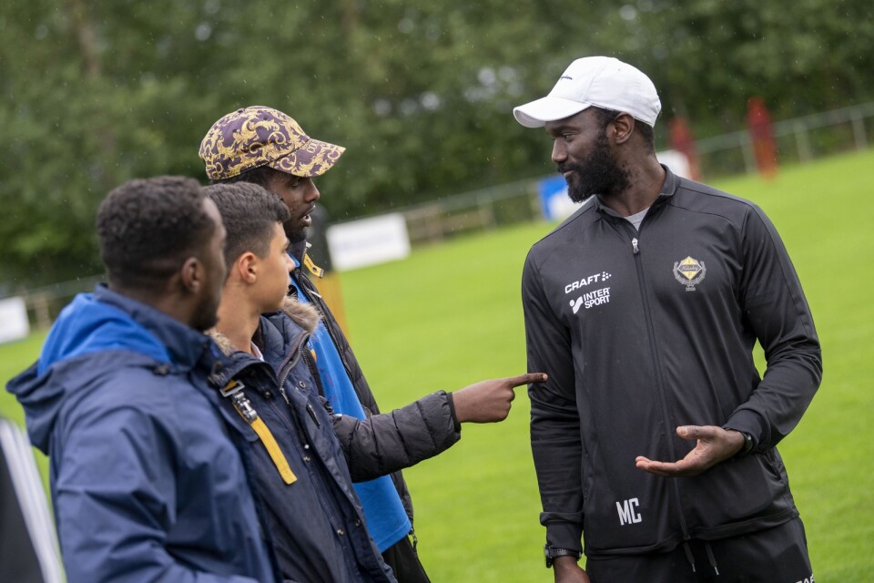 The right attitude is a must for players in the A-team, something trainer Modou Colley works hard on.