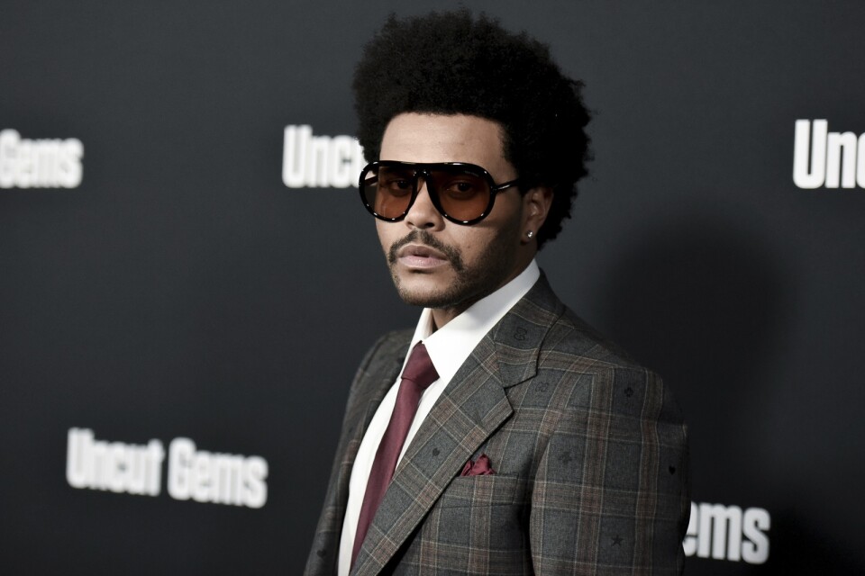 The Weeknd är inte glad på Grammyjuryn. Arkivbild.