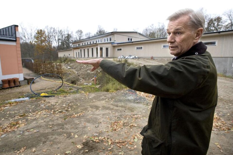 Jan Erik Andersson visar runt på anläggningen i slutet av 2008. (Arkivbild)