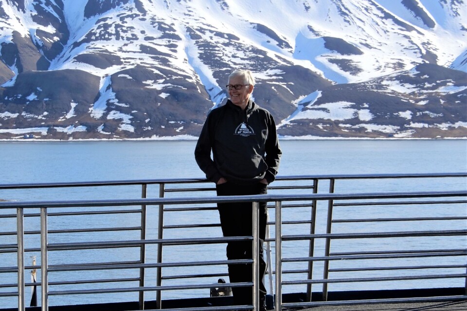 Sune Hansson under en resa vid Norra Ishavet.