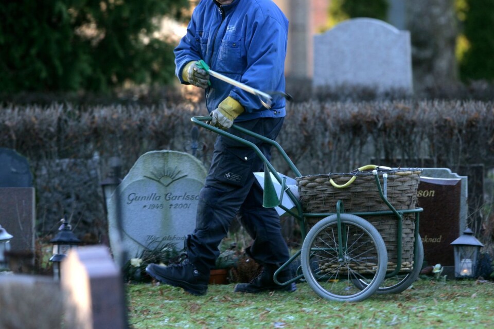 Kyrkogårdsarbetare har också en arbetsmiljö.
