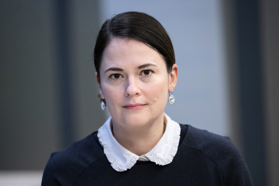 Åklagare Lisa Åberg efter häktningsförhandlingen mot den mordmisstänkte 22-åringen på Rättscentrum i Malmö.
