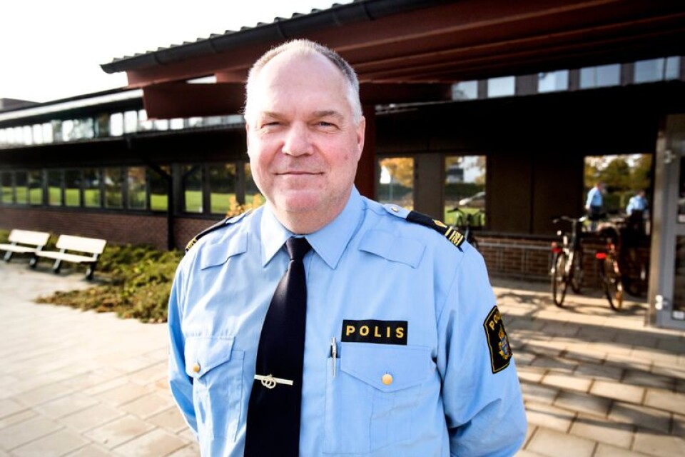 Johan Sandelin, kommunpolis i Sjöbo, som nu arbetar med att ta fram nya medborgarlöften.