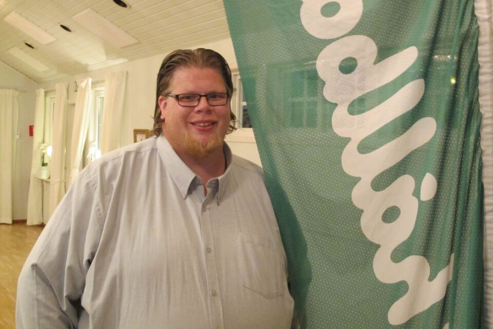 Magnus Larsson var på C-distriktet valvaka i Högsby, och följde kommunvalssammanräkningen därifrån.