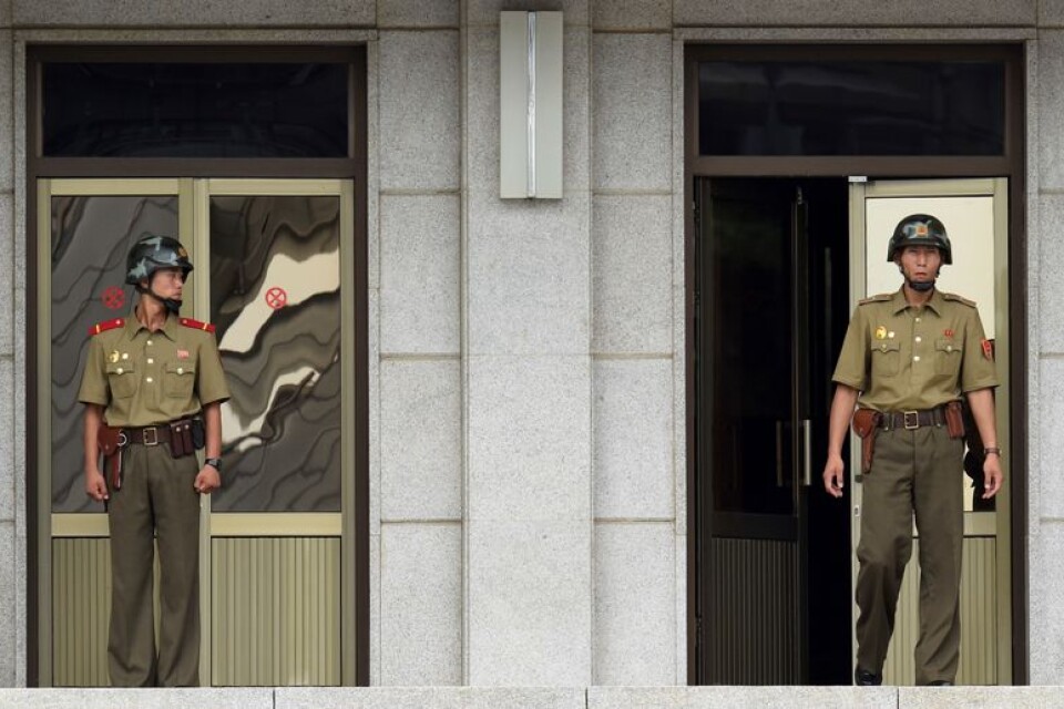 Nordkoreanska soldater. Arkvibild.
