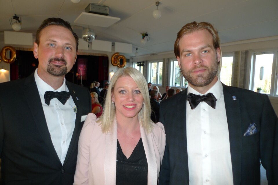 Distriktsledningen kom från Ronneby, från vänster Johan Bjerngren, Mikaela Jörgensdotter och Daniel Wahlgren.