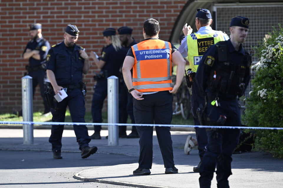 Larmen om att skott avlossats i ett bostadsområde i östra Trelleborg kom vid klockan 15.42 på tisdagen.