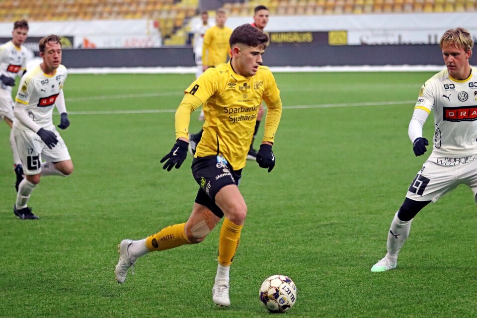 Besfort Zeneli gav Elfsborg ledningen redan efter 30 sekunders spel i det U21-allsvenska mötet med Utsikten. (Arkivbild)