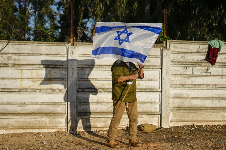 Israelisk veteran protesterar.