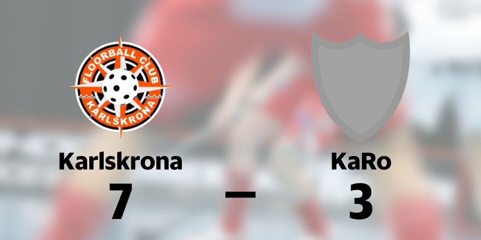 FBC Karlskrona B vann mot KaRo IBF