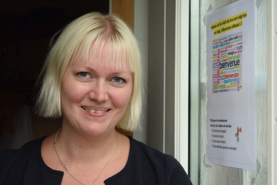 Linda Edvardsson, integrationssamordnare på Urbana Hembygdsgården.