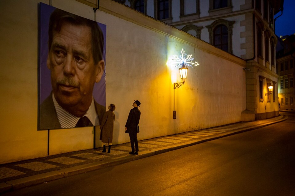 Pragbor hyllar den framlidne presidenten och medborgarrättskämpen Václav Havel