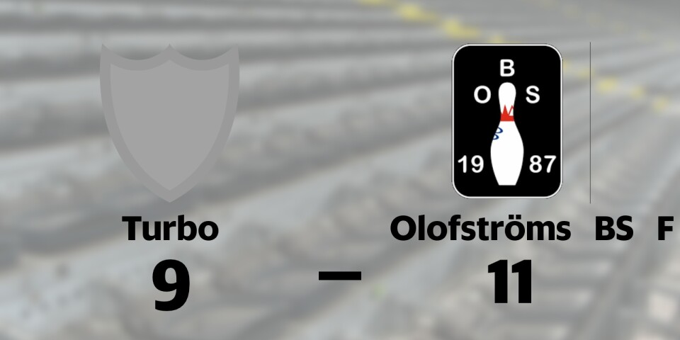 BK Turbo förlorade mot Olofströms BS F