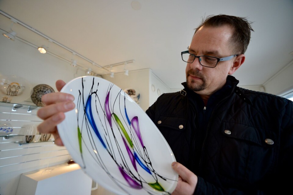 Anders Lindblom är formgivare bakom den nya glasserien Studio 50.