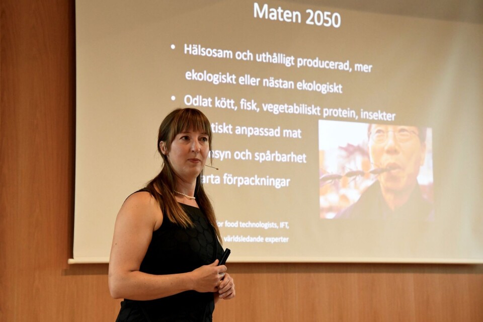 Verksamhetsledaren vid Refarm, Maria Unell, berättar om framtidens mat som är betydligt mer klimatvänlig och hållbar.