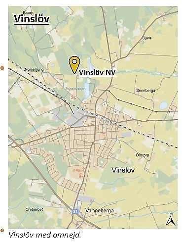 I Vinslöv finns ett område i nordväst som skulle kunna bli aktuellt som fängelseområde.