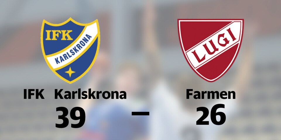 Victor Grevstad Johansson 14-målskytt i IFK Karlskronas seger mot Farmen