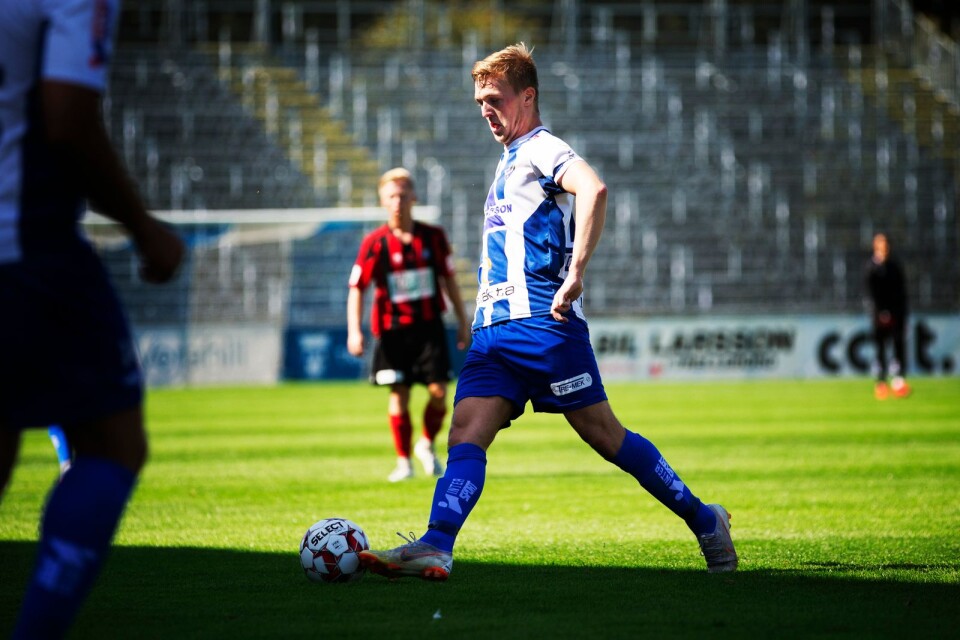 IFK Trelleborgs Oskar Malmgren gjorde en bra insats i lördags i 2–0-segern mot Tomelilla och får plats i veckans lag.