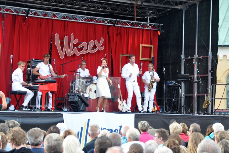 Wizex uppträder på Borgholms torg den 18 juli.