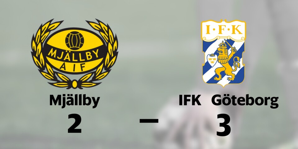 Mjällby föll hemma mot IFK Göteborg