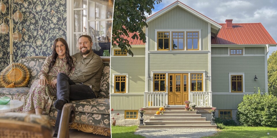 Sara och Johan Ekström har bland annat fått mycket beröm för fasadens färgsättning.