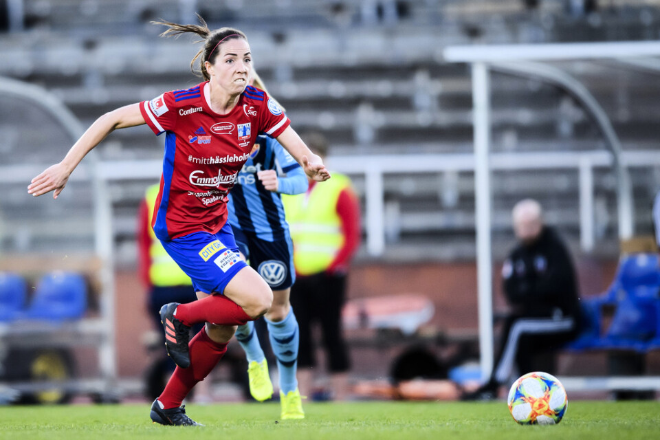 Vittsjös Clara Markstedt gjorde två mål mot AIK. Arkivbild.