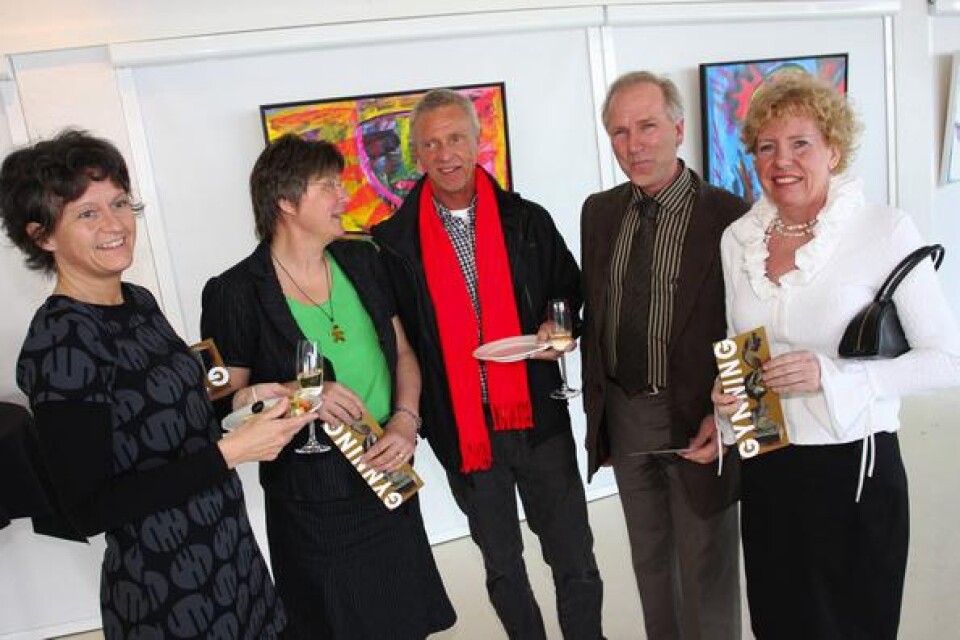 Margareta Melkeraaem, Anna Dahlsjö, Jan Melkeraaem, Sven Dahlsjö och Eva Brandt från Ystad