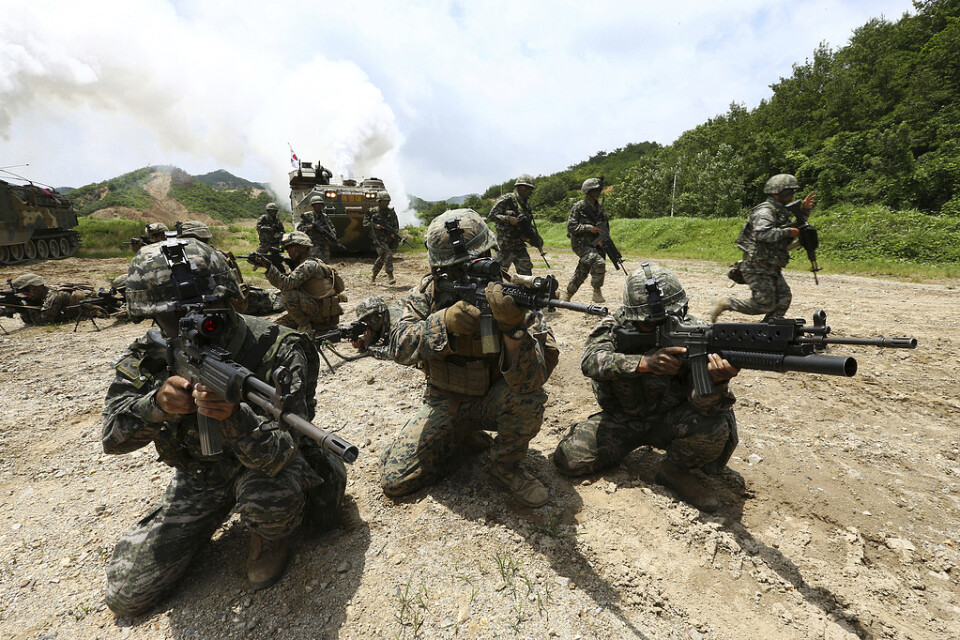I juli i år höll USA och Sydkorea också en gemensam militärövning, i Pohang i Sydkorea.