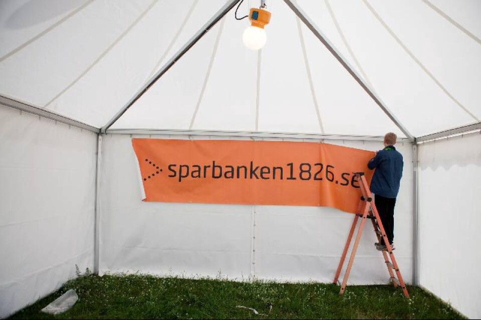 Sparbanken gör i ordning sin senaste banklokal i nordöstra Skåne.