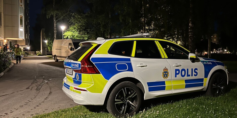 Under natten larmades polisen till Vintervägen i Växjö.