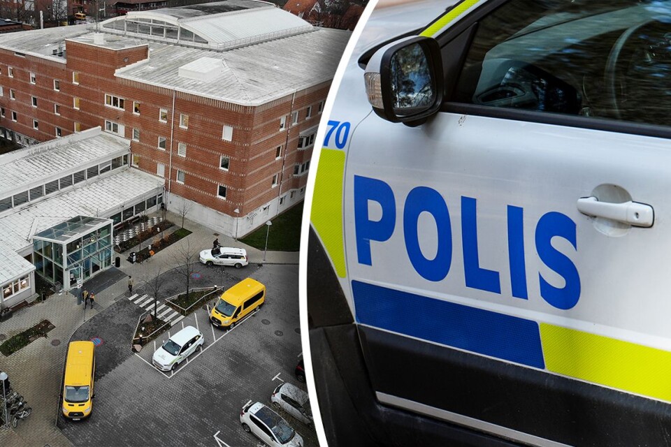 Polis kallades till lasarettet i Ystad efter att en man med knivskador sökt vård.