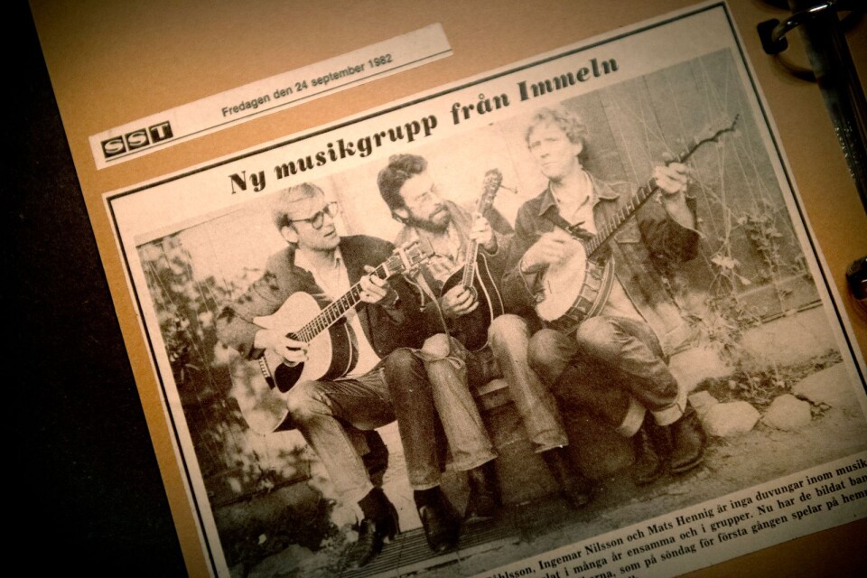 Bandet Dönaberga har – under olika namn – varit med i Musik vid Immelns alla år. Här ett tidningsurklipp från 1982.