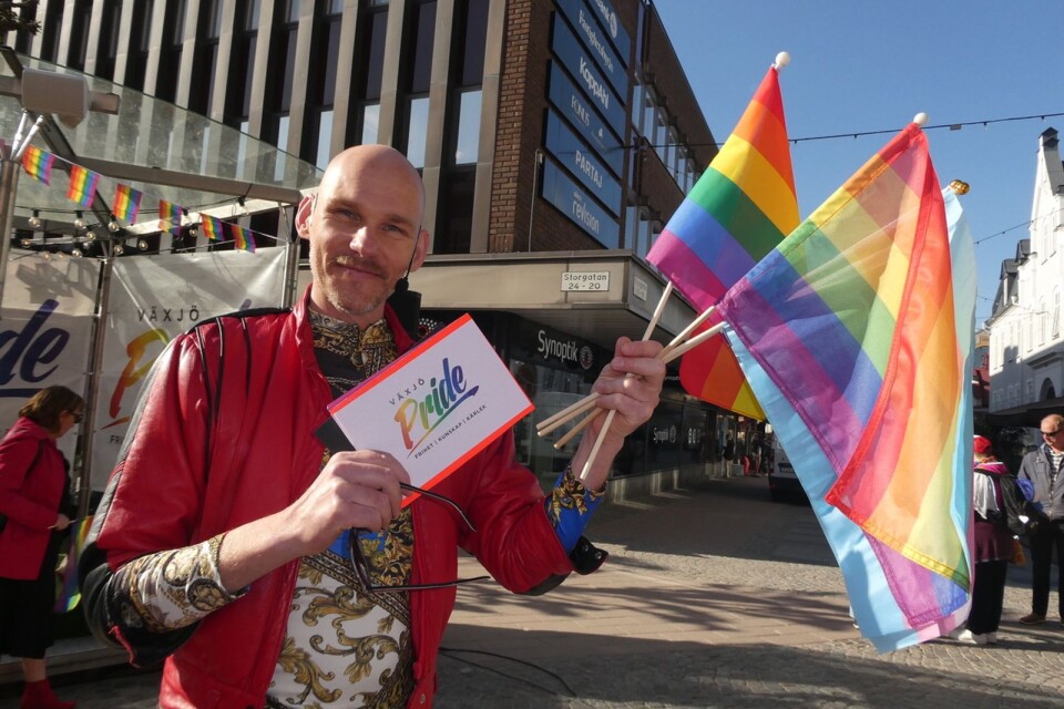 Prideveckan innehåller mängder med evenemang och avslutas med Pridetåget på lördag, berättade Markus Emilsson, styrelseledamot i Växjö Pride.