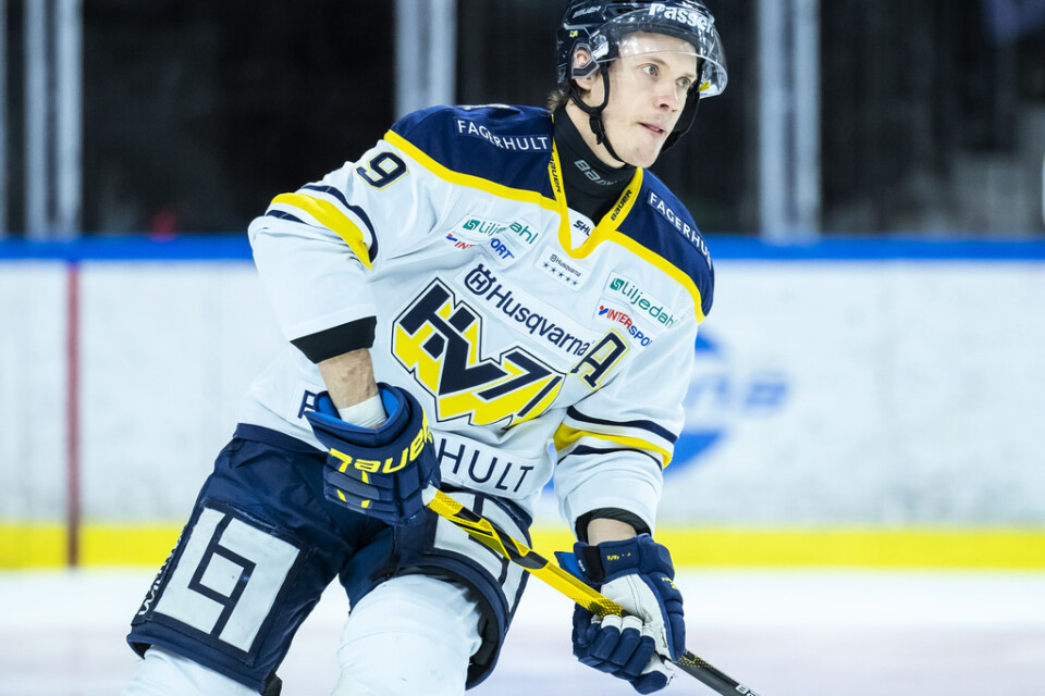 Didrik Strömberg var assisterande lagkapten i HV71 den här säsongen. En roll han även hade i Timrå senast. Arkivbild.