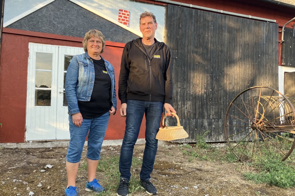 Yvonne och Christer Sten på Escapefarm i Löttorp.